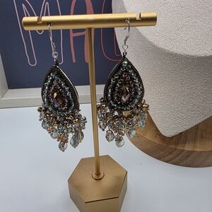 Elegant Crystal Chandelier Earrings (829)